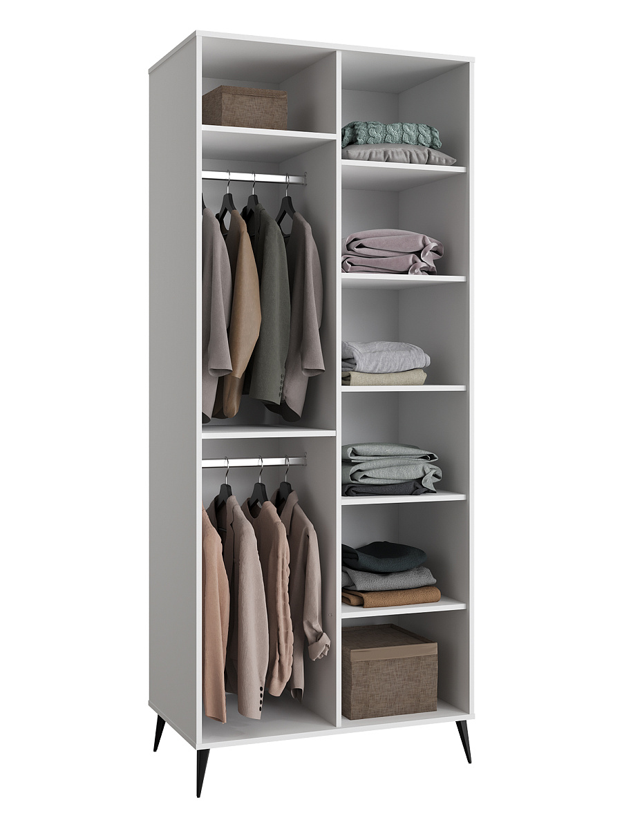 Шкаф для одежды Астрид АР-01 белый бриллиант/бланж