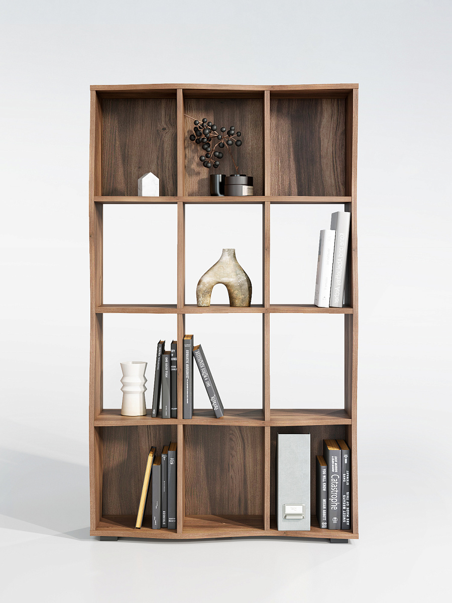 Стеллаж Контемпо КТ-02 дуб барокко янтарный