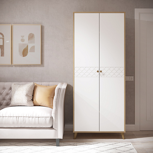 Шкаф Велламо ВО-06 блэквуд ячменный/бланж