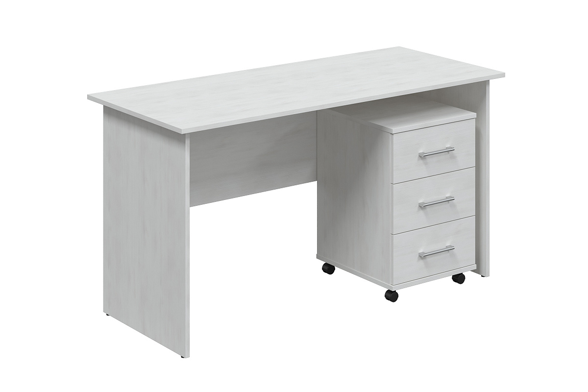 Комплект стол с тумбой  ОФ-113K+ОФ-22 северное дерево светлое