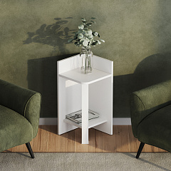 Этажерка Э-01 белый структурный/белый