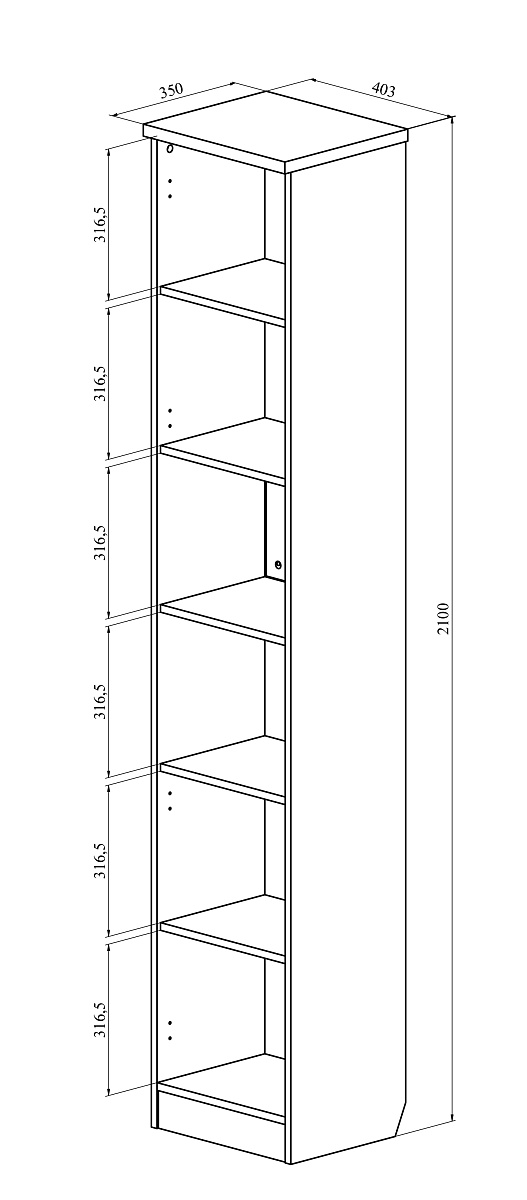 Комплект мебели для офиса С-222БН+ВИ-7 северное дерево светлое