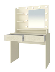 Туалетный столик с зеркалом Ассоль Лайт ТСН-5 ваниль