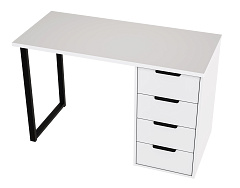 Стол С-400 белый структурный/меренга