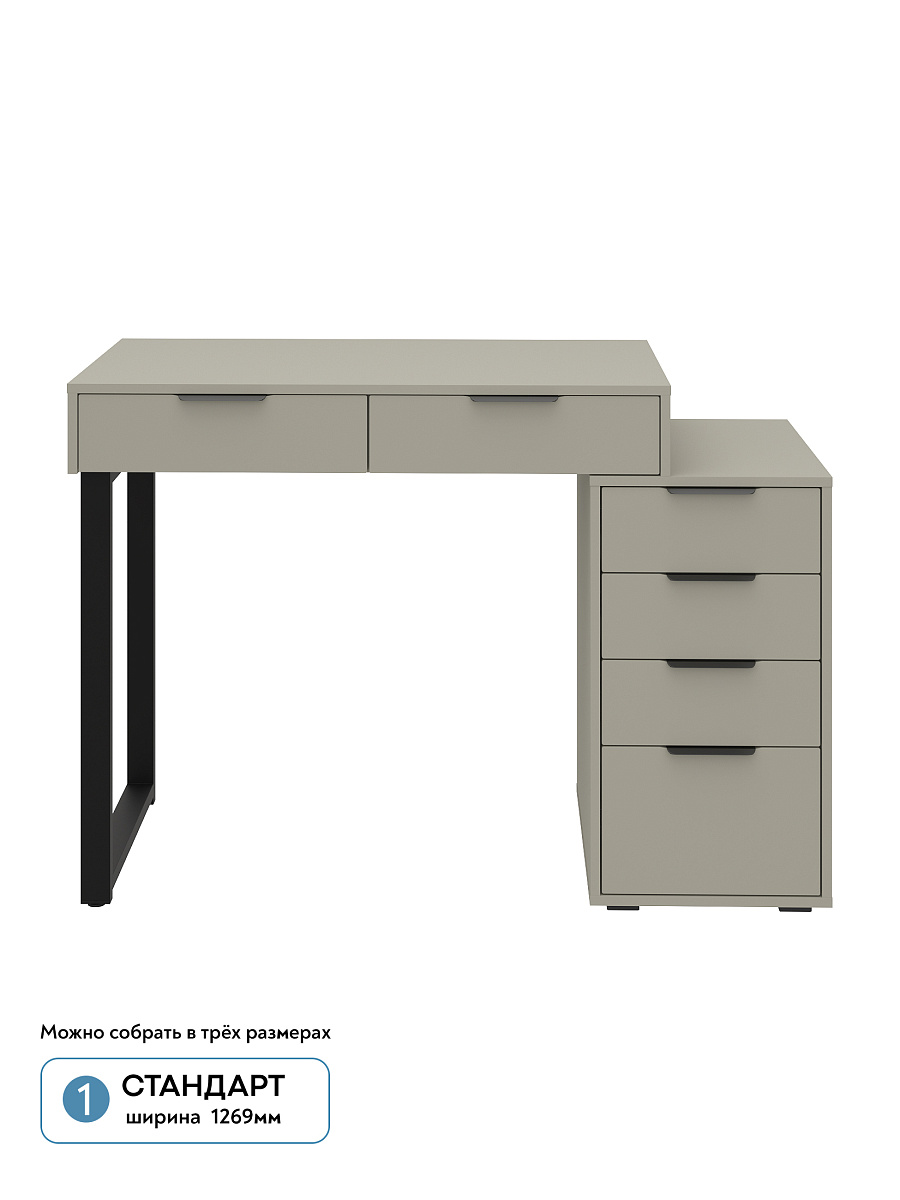 Стол Оптима ОП-18 глиняный серый/риолит