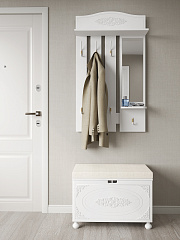 Вешалка Ассоль АС-76 белое дерево