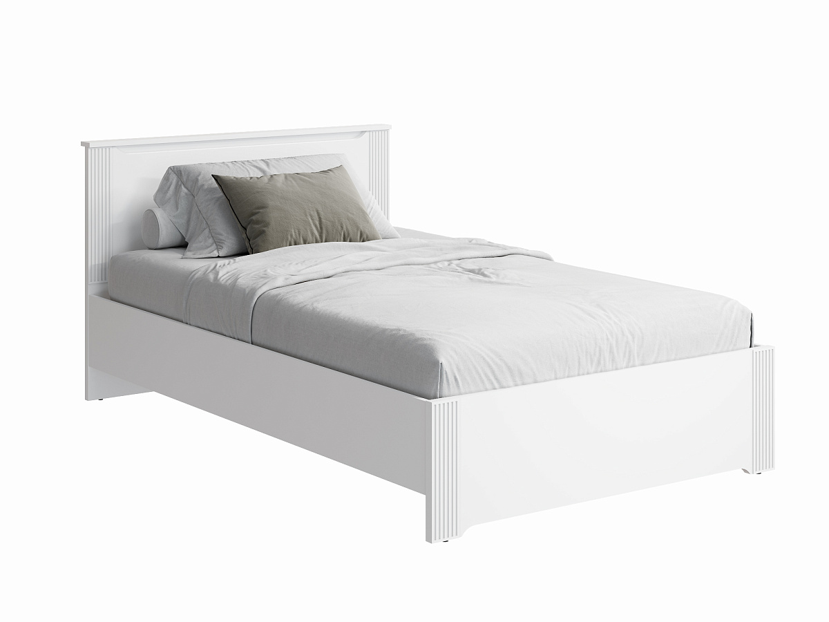 Кровать Эмилия ЭЛ-28 (120х200) белый структурный/меренга