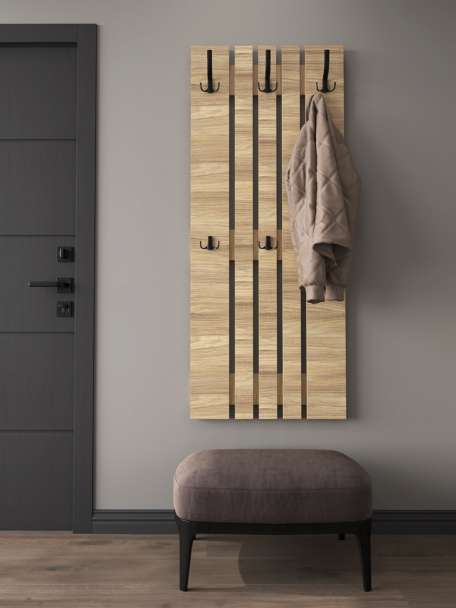 Вешалка ВН-12 блэквуд ячменный (600*1460)