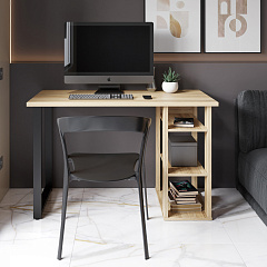 Стол С-601 (1200х600) блэквуд ячменный 