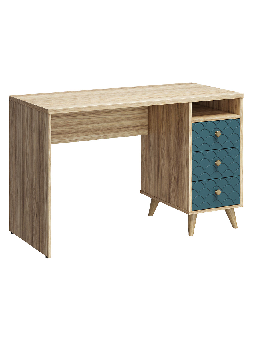 Стол Велламо ВО-17 блэквуд ячменный/морская волна (правый)