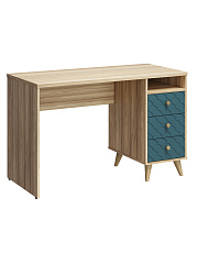 Стол Велламо ВО-17 блэквуд ячменный/морская волна (правый)