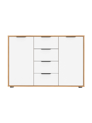 Комод Оптима ОП-17 дуб крафт золотой/меренга