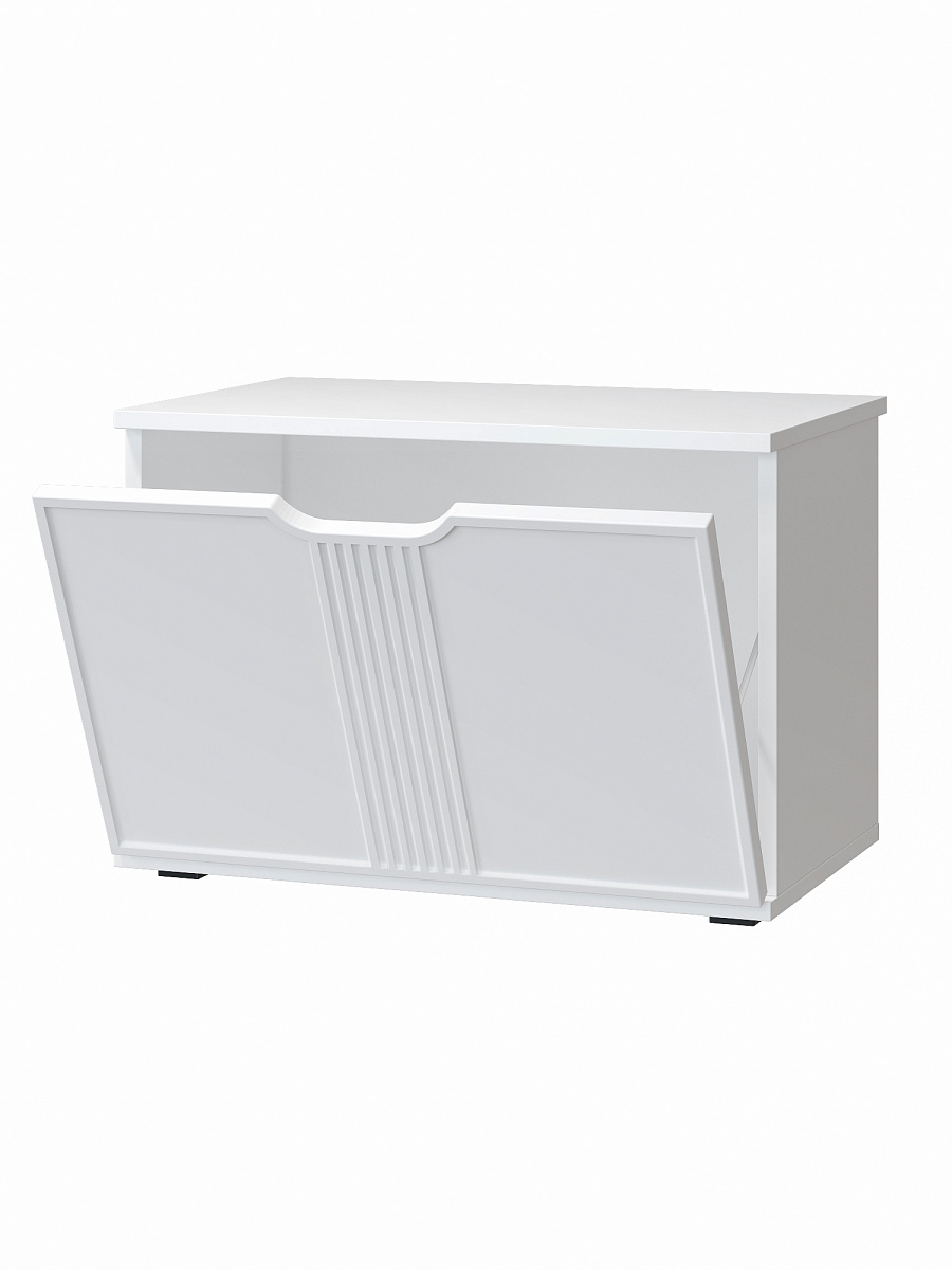 Тумба Эмилия ЭЛ-4 белый структурный/меренга