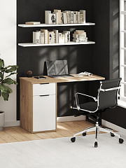 Стол С-408 дуб крафт золотой/меренга