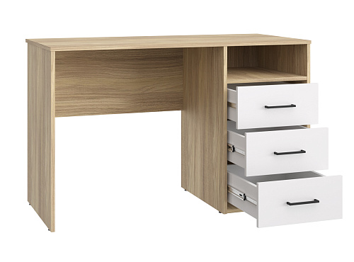 Стол Оскар ОС-20 блэквуд ячменный/белый структурный