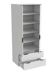 Шкаф Оптима ОП-26 белый структурный/меренга