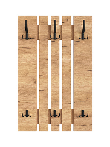 Вешалка ВН-11 дуб крафт золотой (600*930)