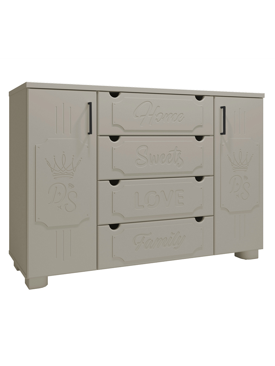 Комод ДримСтар ДС-13 глиняный серый/риолит