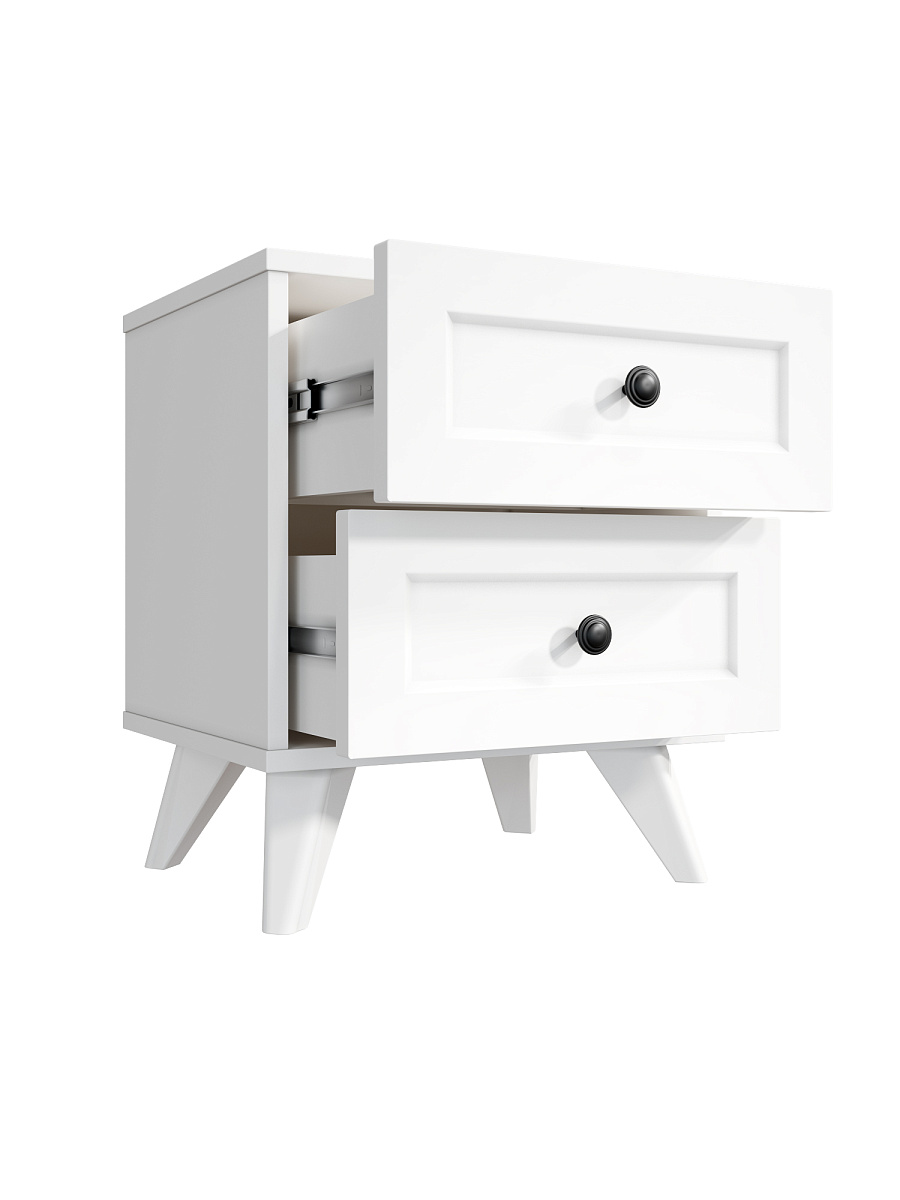 Тумба прикроватная Вильям ВМ-14 белый бриллиант/бланж