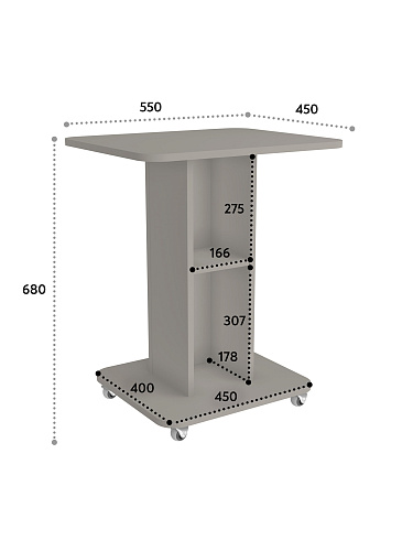 Тумба комбинированная К-31 глиняный серый