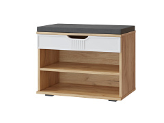 Тумба Эмилия ЭЛ-44К дуб крафт золотой/меренга