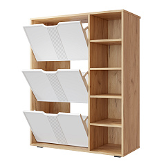 Тумба Эмилия ЭЛ-42 дуб крафт золотой/меренга