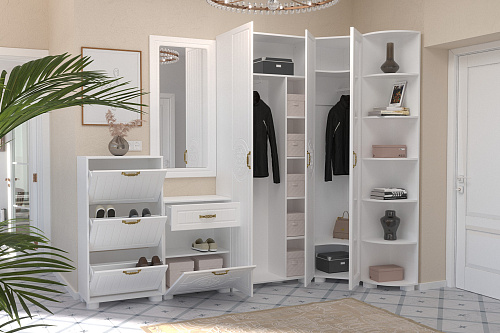 Шкаф «Монблан» МБ-21К белое дерево