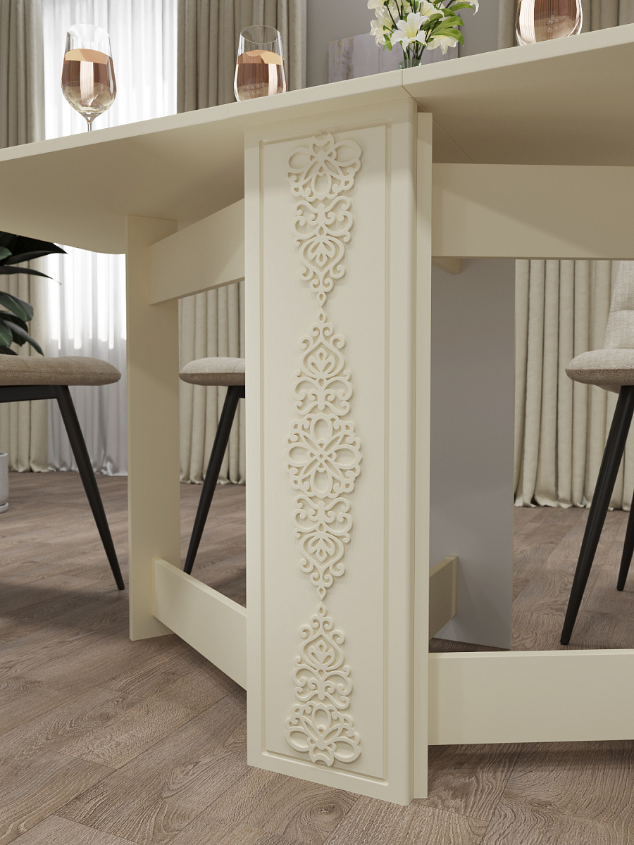 Стол раскладной СМ-4 ваниль