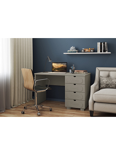 Стол письменный ДримСтар ДС-3 глиняный серый/риолит