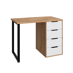 Стол С-404 дуб крафт золотой/меренга (1000х550)