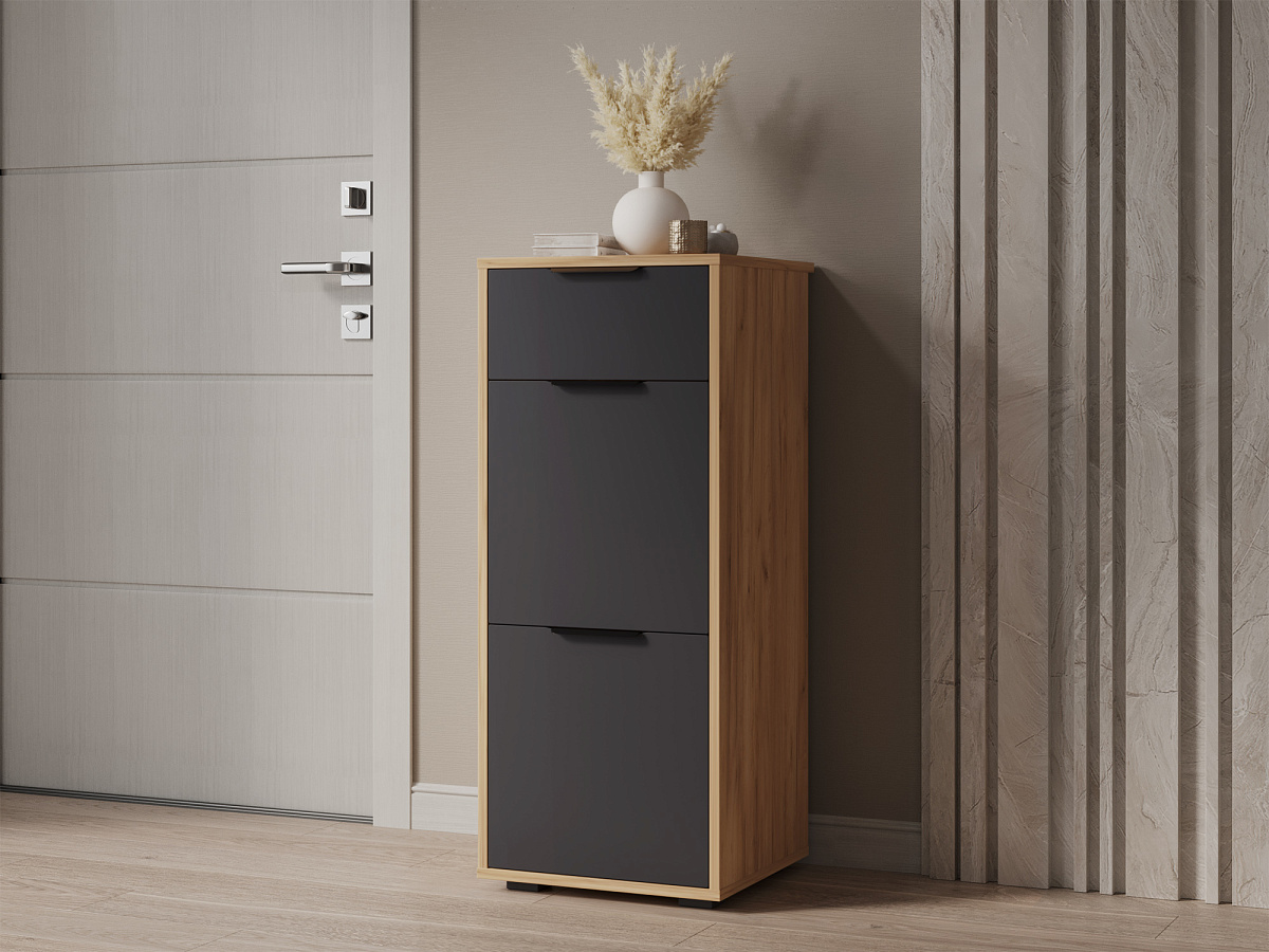 Тумба Оптима ОП-08 дуб крафт золотой/графит