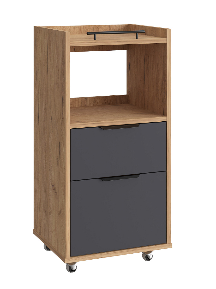 Тумба комбинированная К-33 дуб крафт золотой/графит