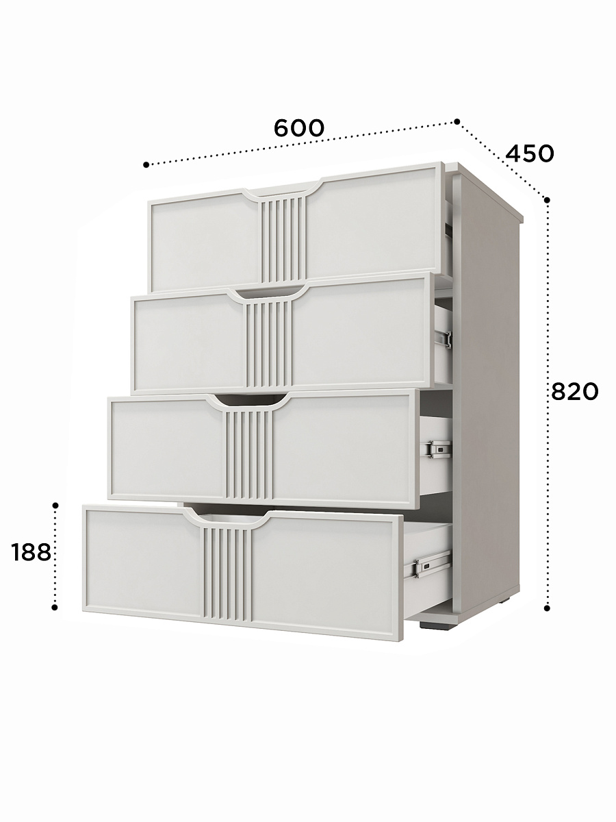 Комод Эмилия ЭЛ-19 кашемир/шарли керамика
