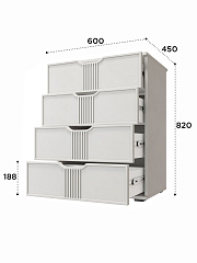 Комод Эмилия ЭЛ-19 кашемир/шарли керамика