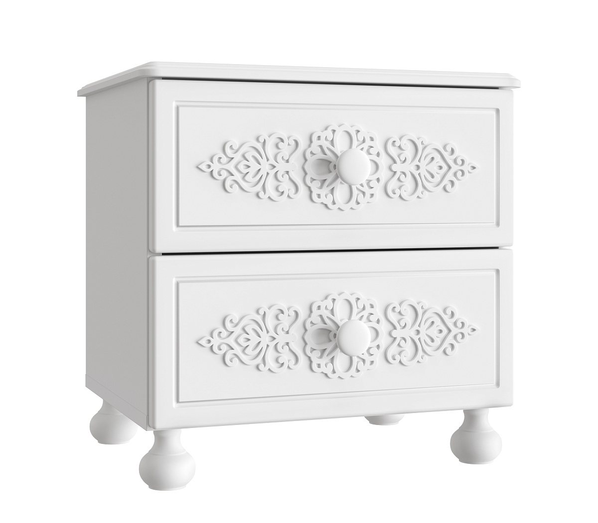 Тумба прикроватная Ассоль АС-4 белое дерево