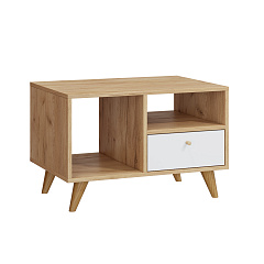 Стол журнальный Ирма ИР-30 дуб крафт/белый структурный