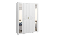 Шкаф «Монблан» МБ-25К комбинированный белое дерево