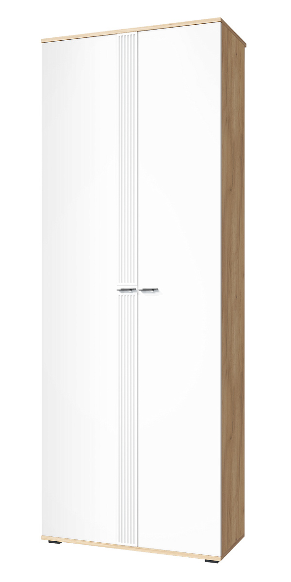 Комплект мебели для прихожей Эмилия ЭЛ-015 дуб крафт золотой/меренга