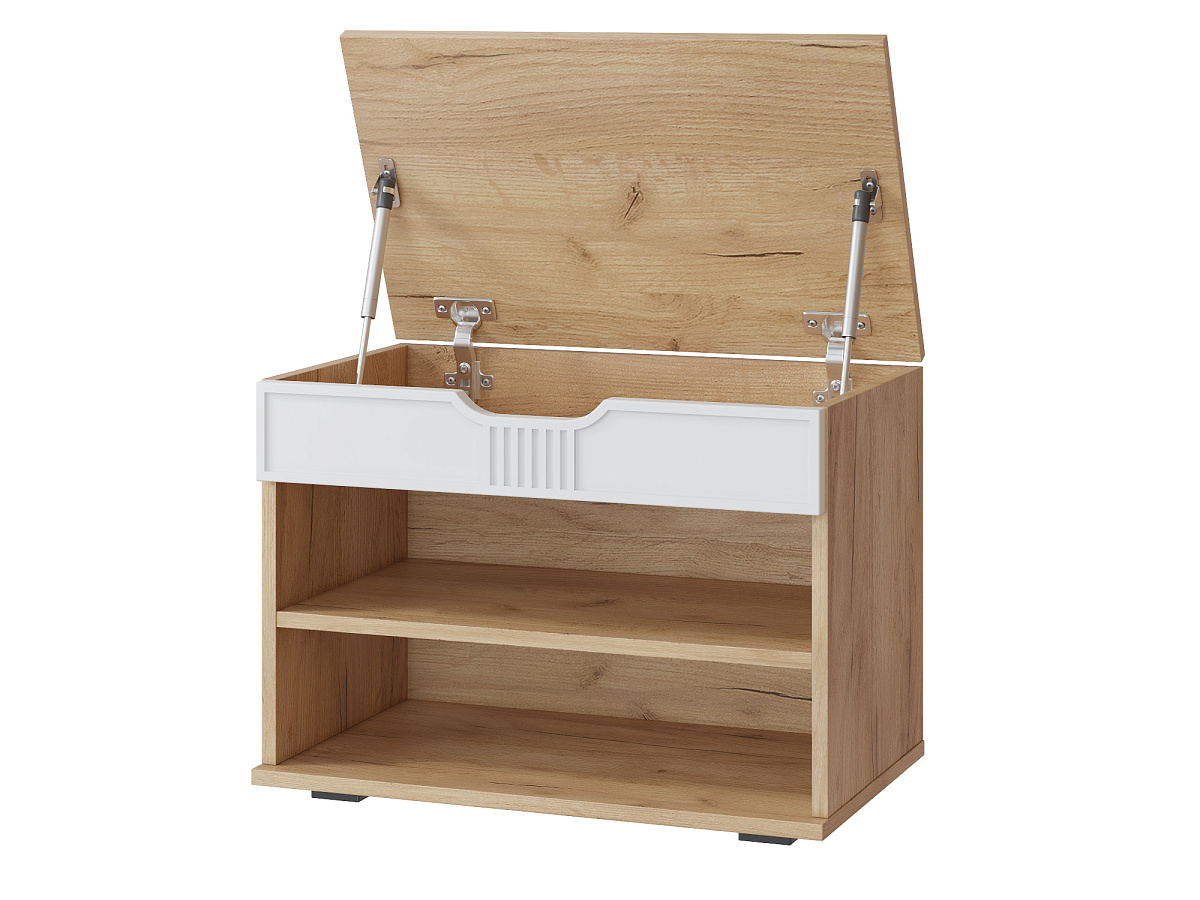 Тумба Эмилия ЭЛ-44 дуб крафт золотой/меренга