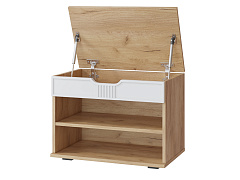 Тумба Эмилия ЭЛ-44 дуб крафт золотой/меренга