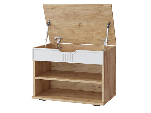 Тумба Эмилия ЭЛ-44 дуб крафт золотой/меренга