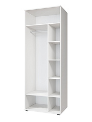 Шкаф для одежды Эмилия ЭЛ-16К глухой белый структурный/меренга