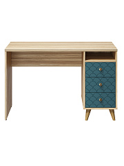 Стол Велламо ВО-17 блэквуд ячменный/морская волна (правый)