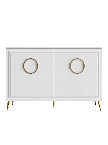 Комод Оливия ОЛ-21 белый бриллиант/бланж