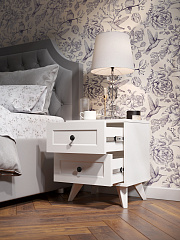 Тумба прикроватная Вильям ВМ-14 белый бриллиант/бланж