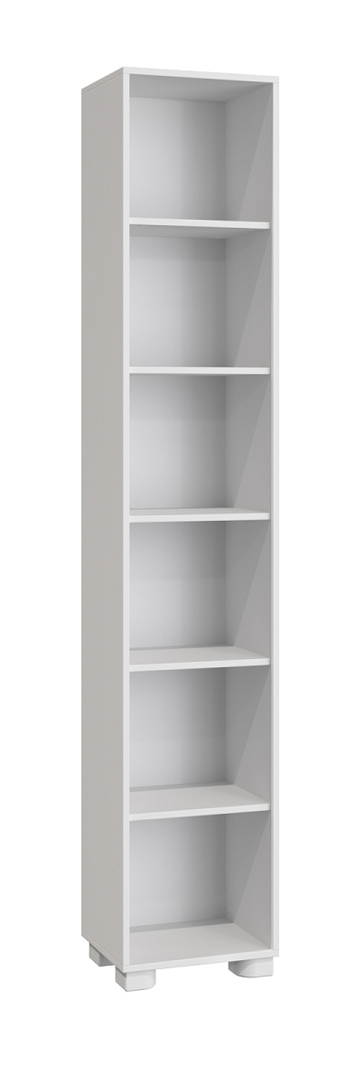 Шкаф-пенал со стеклом «Монблан» МБ-22К белое дерево