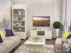 Шкаф-пенал открытый Ассоль плюс АС-3 ваниль