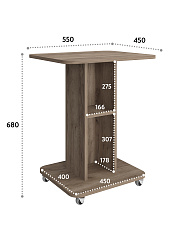 Тумба комбинированная К-31 дуб крафт табачный