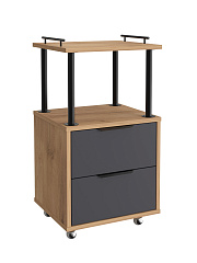 Тумба комбинированная К-32 дуб крафт золотой/графит