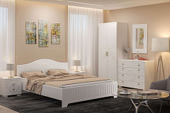 Гарнитур для спальни «Монблан 2020-03» белое дерево
